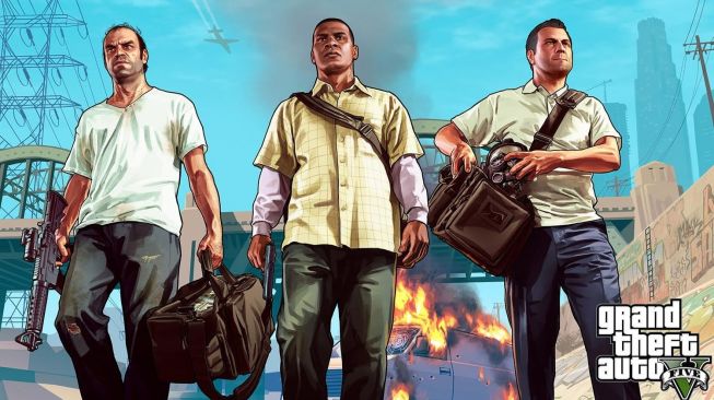 Poster GTA V. (Rockstar Games)