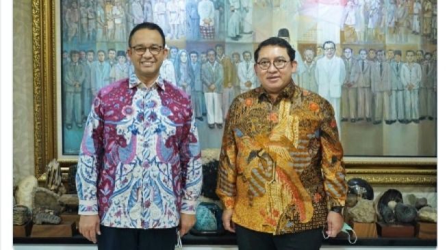 Sambangi Perpustakaan Fadli Zon, Anies Baswedan Jadi Sorotan