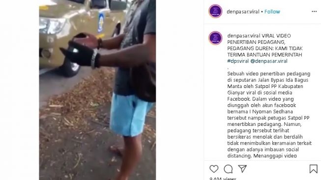 Penjual Durian Murka saat Ditertibkan Petugas Satpol PP, Aksinya Viral