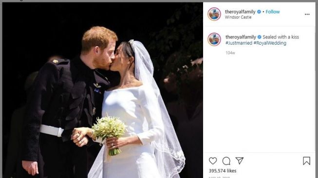 Momen Romantis Pangeran Harry dan Meghan Markle (instagram.com/theroyalfamily)