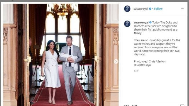 Momen Romantis Pangeran Harry dan Meghan Markle (instagram.com/sussexroyal)