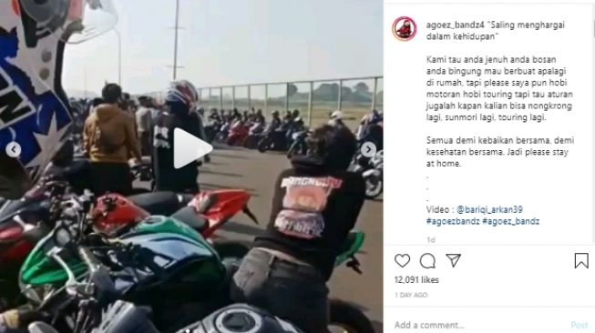 Nekat Gelar Sunmori saat Corona, Ratusan Motor Kejar-kejaran dengan Aparat