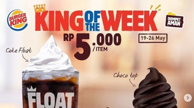 Cocok untuk Buka Puasa, Burger King Bagikan Promo Mulai Harga Rp 5 Ribuan!