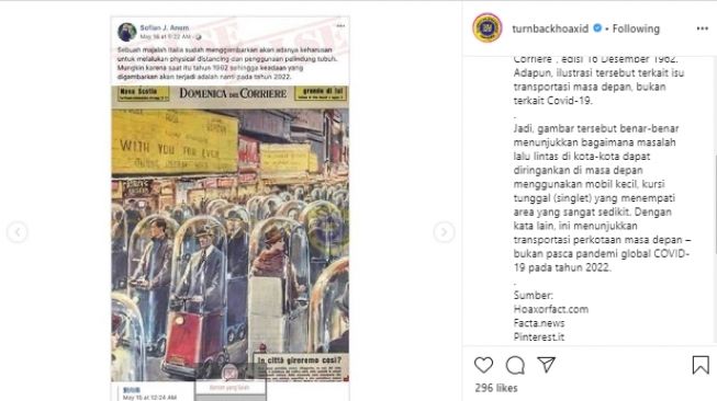 CEK FAKTA: Benarkah Majalah Lawas Italia Ramalkan Virus Corona Tahun 1962?