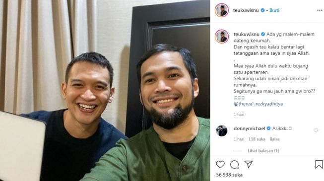 Rezky Aditya dan Teuku Wisnu [Instagram/@teukuwisnu]