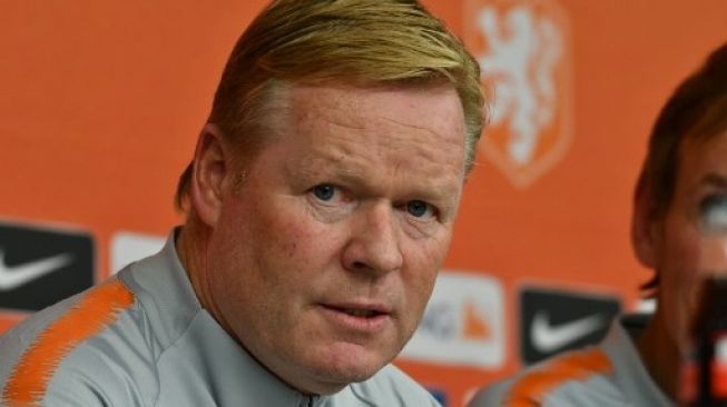 Pelatih tim nasional Belanda Ronald Koeman. [AFP]