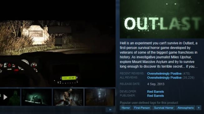 The Outlast Series. [Steampowered]