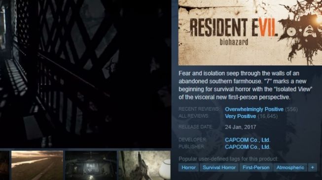 Resident Evil 7: Biohazard. [Steampowered]