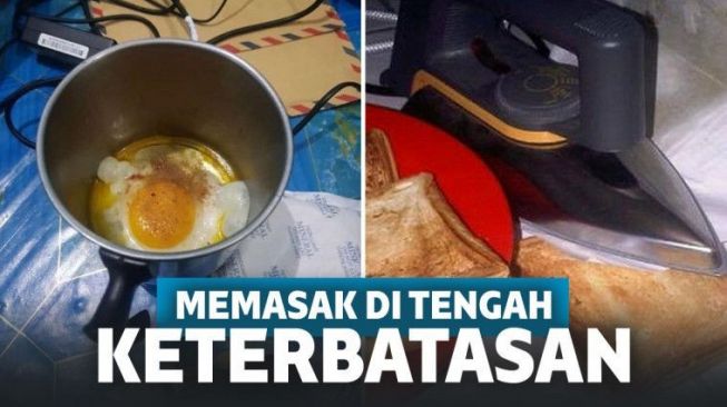 Kocak! Cara Anak Kos Masak di Tengah Keterbatasan Ini Nyeleneh Banget