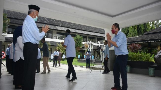 Kerja Lagi Setelah Lebaran, Pemkab Sleman Gelar Syawalan Tanpa Bersalaman