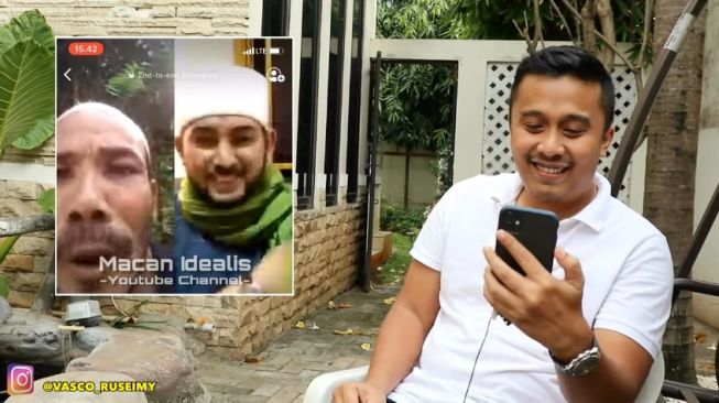 M Nuh, Ustaz Ahmad Alhabsyi dan Vasco Ruseimy (Screenshot Youtube Macan Idealis)