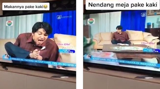 Adegan sinetron Indonesia. (twitter @kegblgnunfaedh)