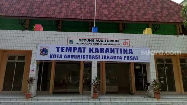 Tempat Karantina di Auditorium Gelanggang Remaja Gambir Sepi