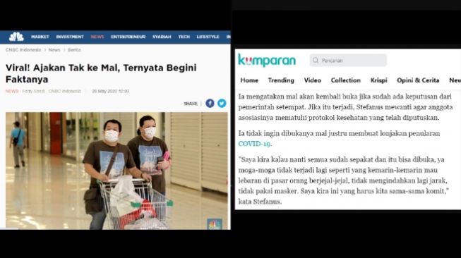 Penjelasan Cek Fakta, soal klaim banyak barang di mal rusak dan berjamur (turnbackhoax.id)