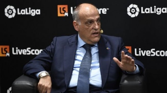 Presiden La Liga Javier Tebas. [AFP]