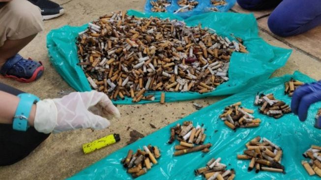 Turis Jepang Pungut Ribuan Puntung Rokok, Warga Lokal Malu