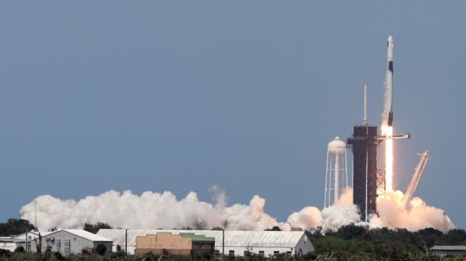 Peluncuran roket Dragon SpaceX. [Gregg Newton/AFPGregg Newton/AFP] 