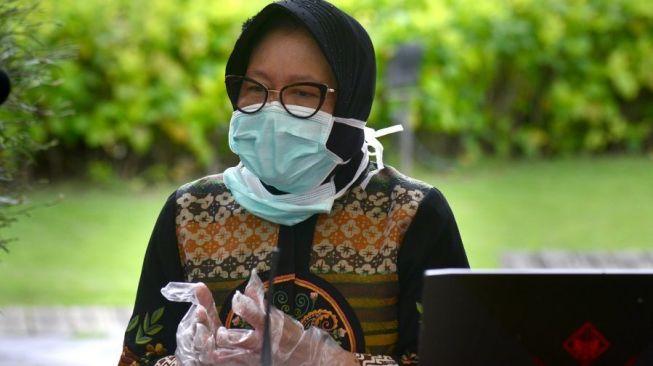 Risma Sempat Klaim Surabaya Zona Hijau, BNPB Pusat Labeli Warna Oranye