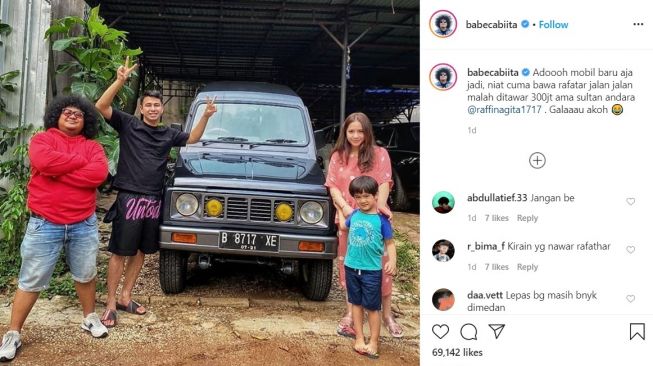 Mobil Babe Cabita Ditawar Raffi Ahmad, Rp 300 Juta Tunai, Lepas Nggak Nih?