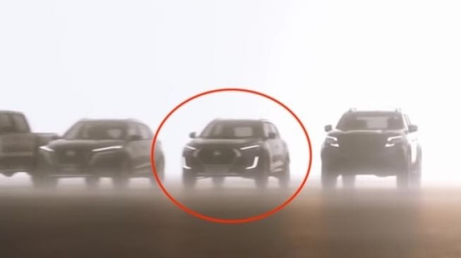 Penampakan gambar siluet Nissan Magnite, calon penantang Toyota Rush (Youtube-Nissan)