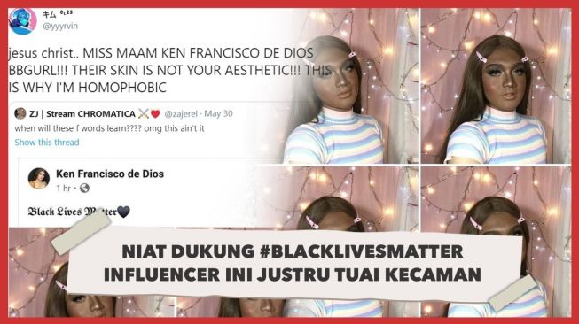 Hitamkan Wajah Demi Dukung #BlackLivesMatter, Influencer Ini Justru Dihujat