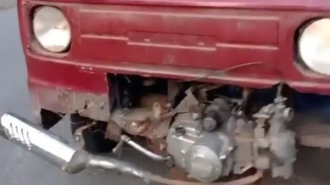 Viral Suzuki Carry Pakai Mesin Motor Bebek, Bisa Maju Mundur?