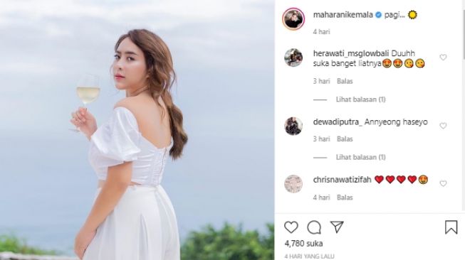 Potret cantik Maharani Kemala Dewi (Instagram).