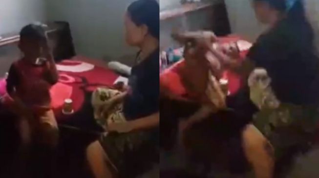 Video Ibu Pukul dan Sumpahi Anaknya: Bapakmu Sudah Nggak Kirimkan Duit