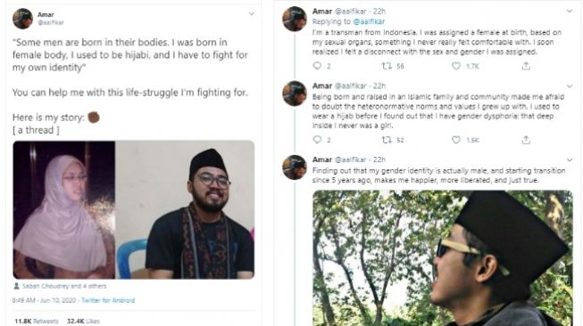 Kisahnya Viral Transgender Muslim Dituduh Penyebab Kematian Orang Tuanya (Twitter)