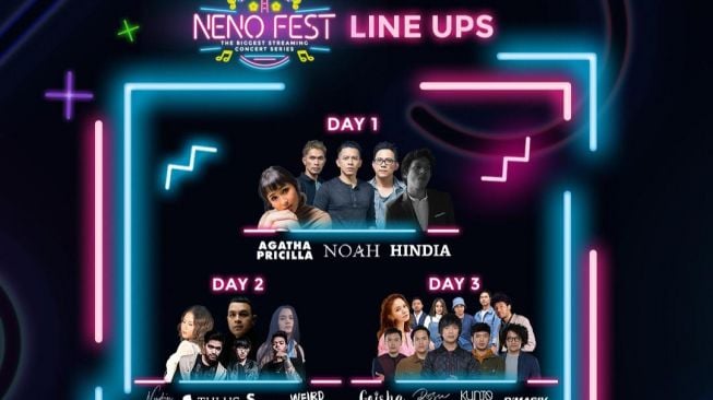 NENO FEST, Konser Online yang Hadirkan NOAH, Tulus hingga Rossa