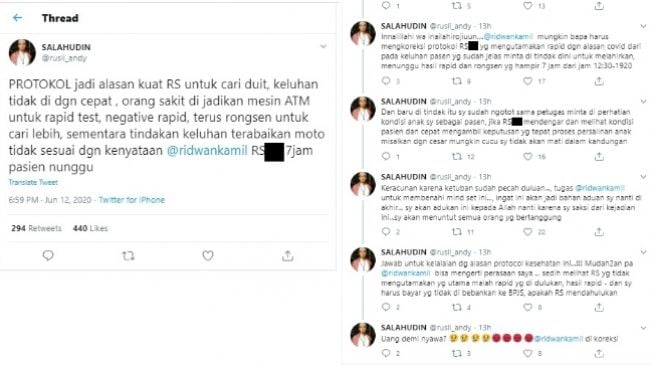 Bayi Meninggal di Kandungan, Kakek Tuding Protokol Rapid Test Jadi Penyebab (Twitter)