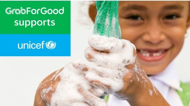 Kolaburasi UNICEF dan Grab Sediakan Sanitasi Anak-anak Indonesia