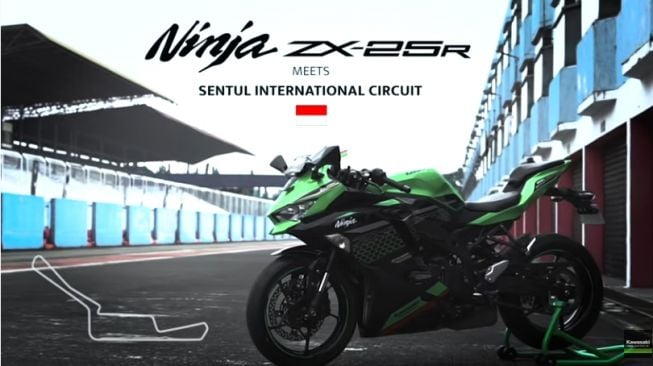 Kawasaki Ninja ZX-25R di Sirkuit Sentul [YouTube: Kawasaki Indonesia].