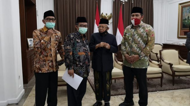 Wakil Presiden Ma'ruf Amin saat pertemuan membahas HIP (Dokumentasi KIP-Setwapres)