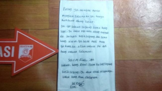 Ibu Rumah Tangga Tewas Gantung Diri, Ira Tinggalkan Surat Cinta ke Suami