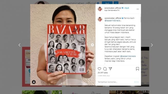 Veronica Tan Masuk 20 Tokoh Berpengaruh Indonesia bersanding dengan Susi Pudjiastuti (Instagram)