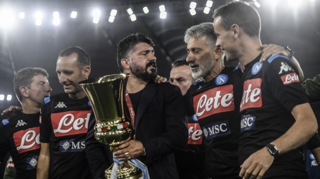 Angkat Trofi Pertamanya sebagai Pelatih, Gattuso: Ini Bukan yang Terakhir