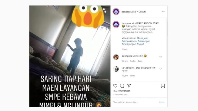 Viral Bocah Ngelindur seperti Mengulur Tali, Gara-gara Tiap Hari Layangan