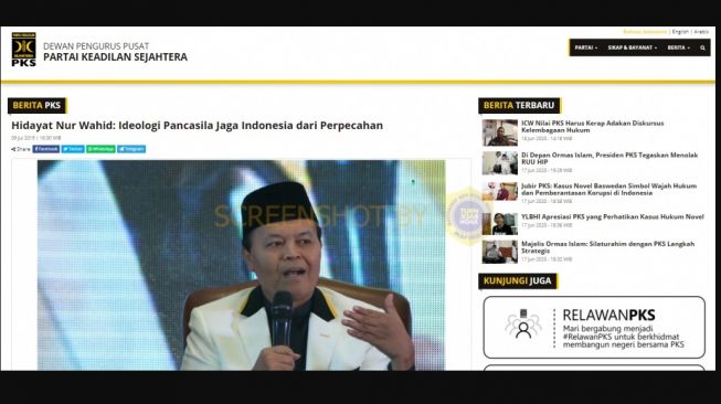 Penjelasan Cek Fakta, Hidayat Nur Wahid berkomitmen penuh terhadap Pancasila (Turnbackhoax.id)