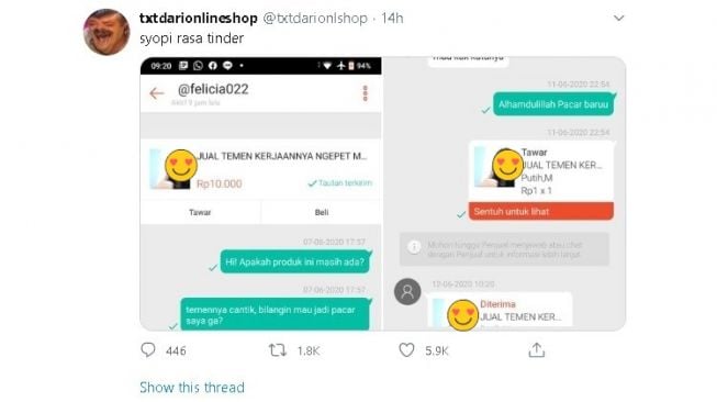 Shopee Rasa Tinder, Warganet Ini "Beli" Pacar lewat Olshop