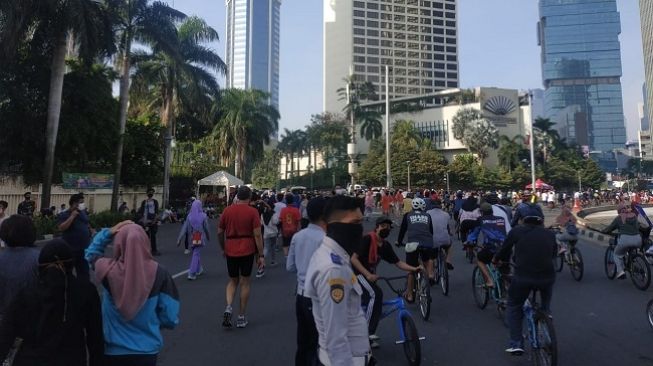 Jelas Dilarang Bawa Anak, Pengunjung CFD Membandel Sampai Ada yang Hilang