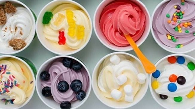 Varian rasa yoghurt dari Yogurtland. [dokumentasi pribadi]