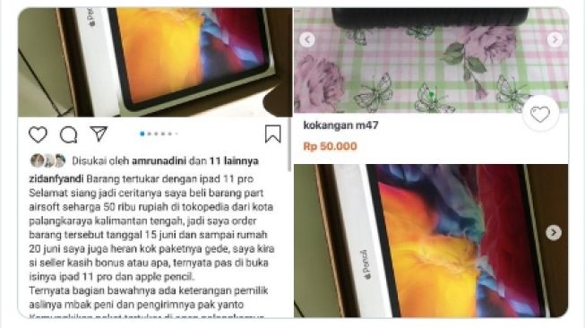 Pria Jujur Barangnya Tertukar Ipad 11 Pro, Netizen: Setan Heran Melihat Ini