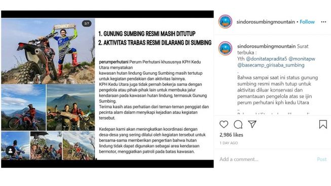 Doni Tata kena teguran karena nekat trabasan di tengah pandemi corona (Instagram)