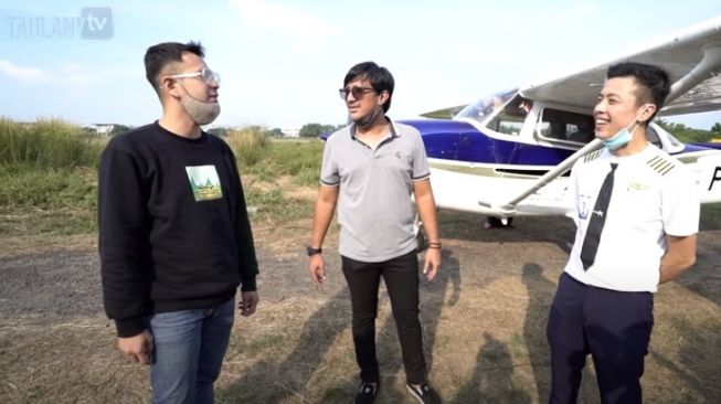 Andre Taulany bersama Raffi Ahmad dan Kapten Vincent [Youtube/Taulany TV]