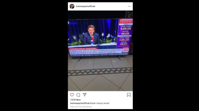 Imajinasi Liar Warganet Lihat Hotman Paris Taruh TV di Lantai