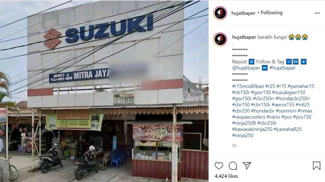 Dealer Suzuki jadi tempat fotokopi (Instagram)