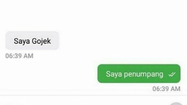 Kompilasi percakapan ojol dan penumpang yang kocak abis. (Twitter)