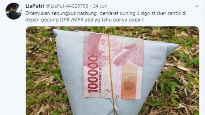 Ada Uang Rp 100 Ribu di Nasi Bungkus Demo DPR, Warganet Temukan Kejanggalan