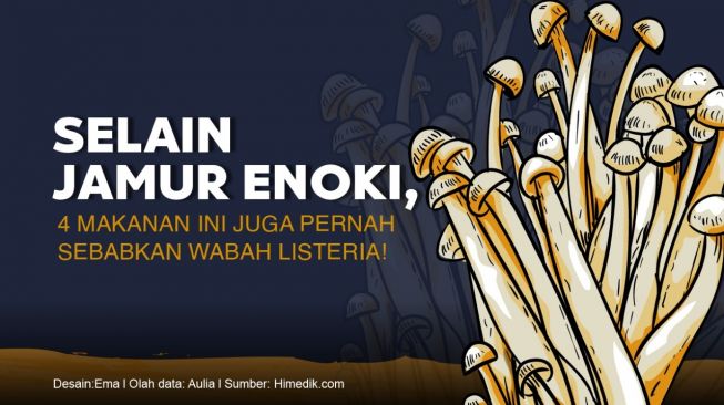 INFOGRAFIS: Makanan Penyebab Wabah Listeria Selain Jamur Enoki